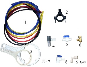 Parts, Ro Water System Installation Parts Bag 1/4\"