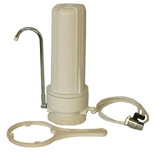 .SW-1 COUNTERTOP WATER FILTER SYSTEM (WHITE HOUSING)