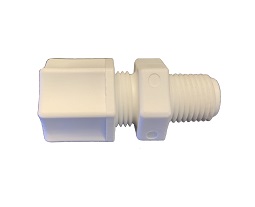 1064K Male Connector Straight 3/8 OD Compression Fitting 1/4 NPT
