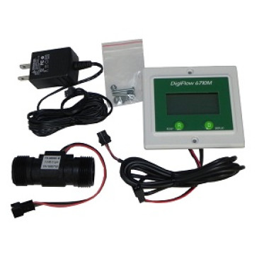 FM6710-66TM, Panel 3/4" Digiflow 6710M-66TM Digital Flow Meter count up 115V