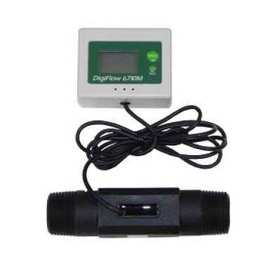 FM-6710M-88, 1" NPT Digital Flow Meter count up Total GPM 56" cable