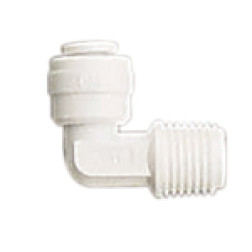 AME-0706 Male Elbow NPT Thread w/ Quick Connect 1/2 OD 3/8 NPTF