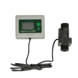 FM6710M-44, 1/2" NPT Digiflow Digital Flow Meter count up total Water Gallon