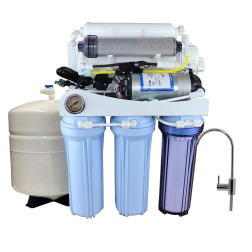 .K6150P 150GPD 6 STAGE HOUSEHOLD RESIDENTIAL DRINKING WATER REVERSE OSMOSIS RO + Alkaline + BOOSTER PUMP