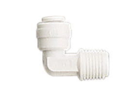 AME-0706 Male Elbow NPT Thread w/ Quick Connect 1/2 OD 3/8 NPTF