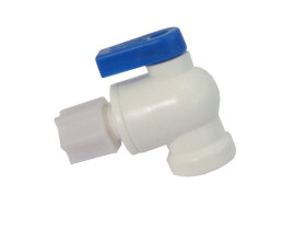 CBV-0404, Tank Ball Valve to 1/4 OD Tubing *standard RO tank size*