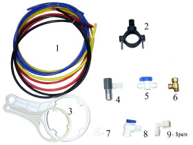Parts, Ro Water System Installation Parts Bag Fitting Valve Adapter Wrench Tubing Value Pack
