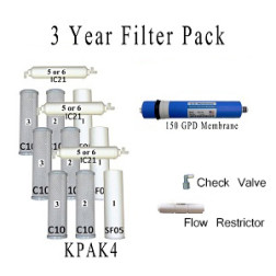 Value Pack- Entire 3 Years of Replacement Filters and Maintenance Kit for K5150P System