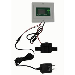 FM6710-Panel, Panel 1/4" Digital Flow Meter Monitor Gauge Total Gallons GPM 56"cable