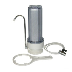 SW-1C COUNTERTOP WATER FILTER SYSTEM ONE STAGE (CLEAR HOUSING)
